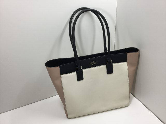 Kate spade（ケイトスペード）のおかばんの持ち手交換と根元交換が完了しました（愛知県名古屋市M様）before