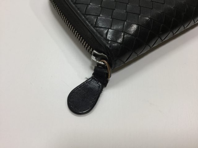 BOTTEGA VENETA(ボッテガヴェネタ)のお財布の引き手作成が完了しました（愛知県尾張旭市H様）before02