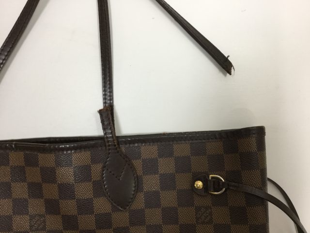 Louis Vuitton（ルイ・ヴィトン）のバッグの持ち手交換修理が完了しました（三重県津市T様）before02