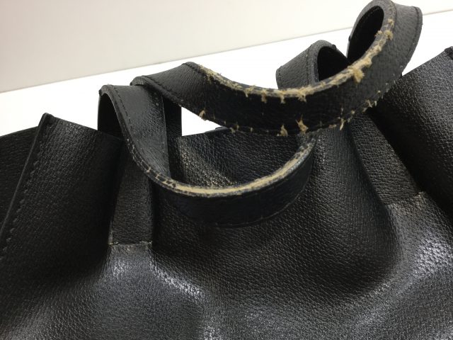 GIANNI CHIARINI(ジャンニ キャリーニ)のバッグの持ち手作成交換が完了しました。( 愛知県名古屋市Ｎ様)before02