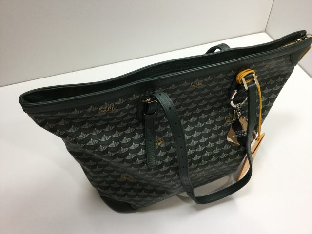 Faure Le Page(フォレ・ル・パージュ)のDaily Battle Zipped Tote(デイリー・バトル・ジップド・トート)のエカイユ模様のバッグのファスナー交換が完了しました。(愛知県名古屋市Ｆ様)after